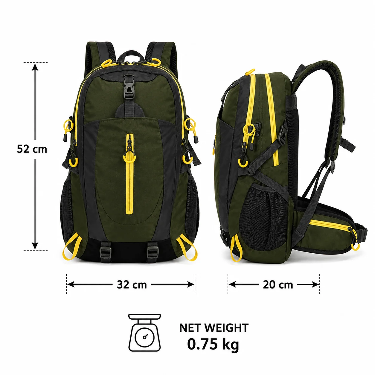 Lightweight Outdoor Backpack 0.75kg - Image 2
