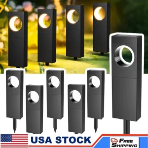 Solar Pathway Lights Outdoor Waterproof Bright Moon - Thumbnail Image 4
