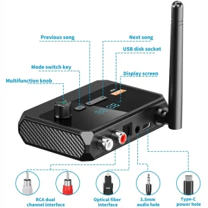 5.3 Audio Receiver HiFi Stereo Adapter for TV Car Audio - Thumbnail Image 2