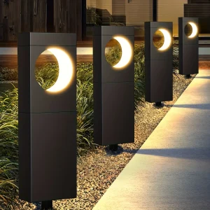 Solar Pathway Lights Outdoor Waterproof Bright Moon - Thumbnail Image 1