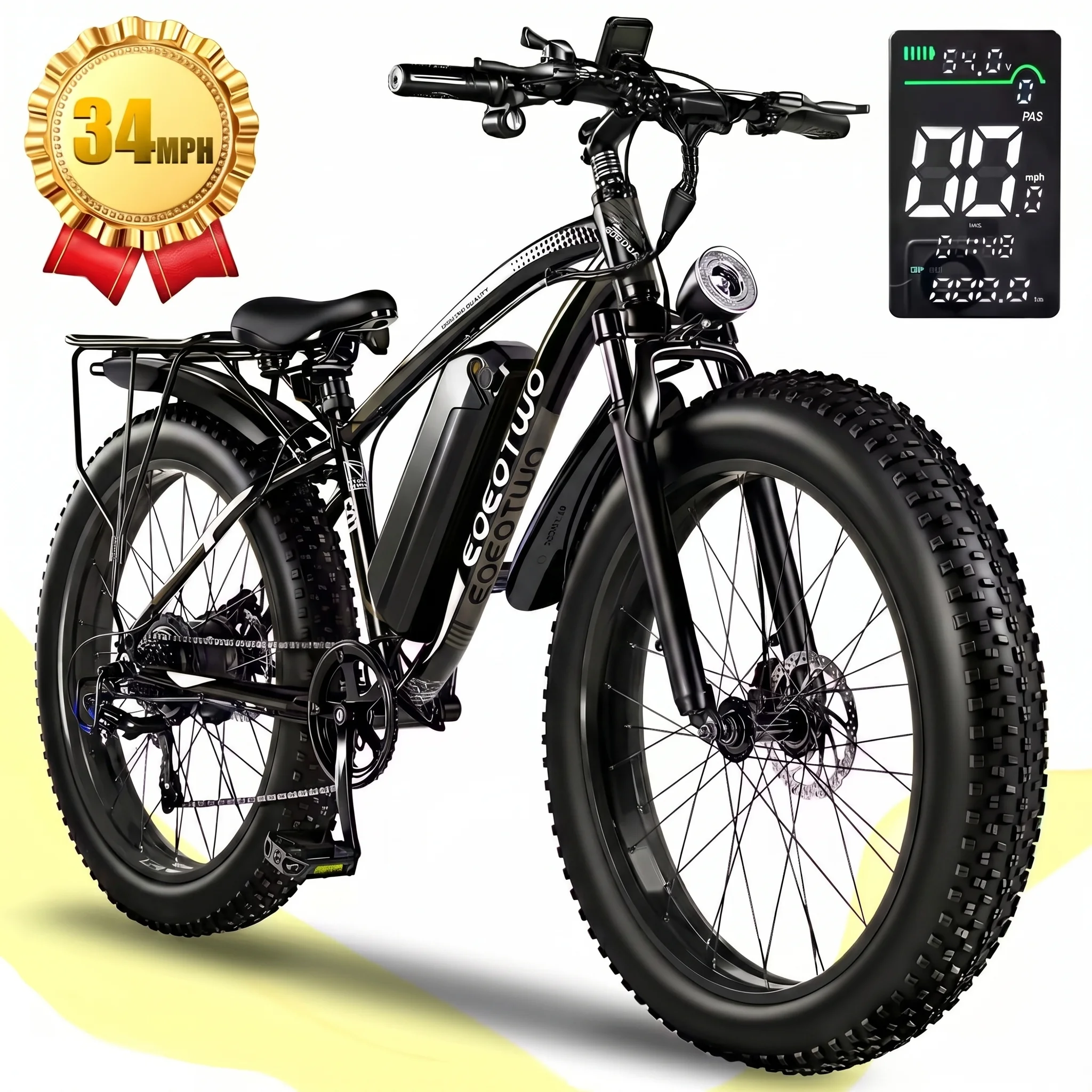 26" Fat Tire Electric Bike for Adults - Image 1