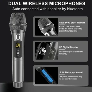 Portable Bluetooth Karaoke Speaker with 6.5-Inch Subwoofer - Thumbnail Image 3