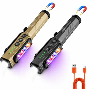 Waterproof 1200 Lumens Rechargeable EDC Flashlight.