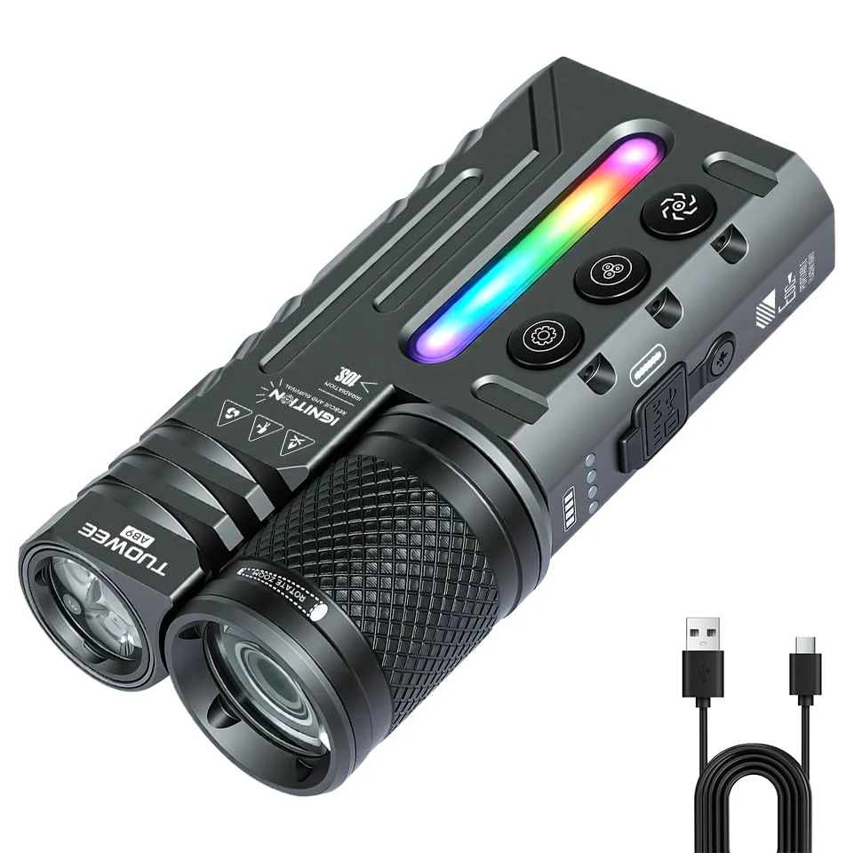 Waterproof 3000LM Zoomable Tactical Flashlight - Image 1