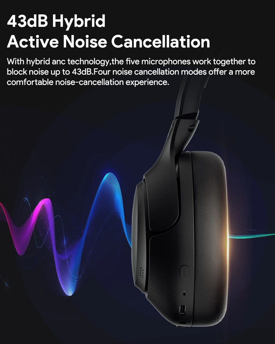 H3 ANC Wireless Headphones Bluetooth - Image 2