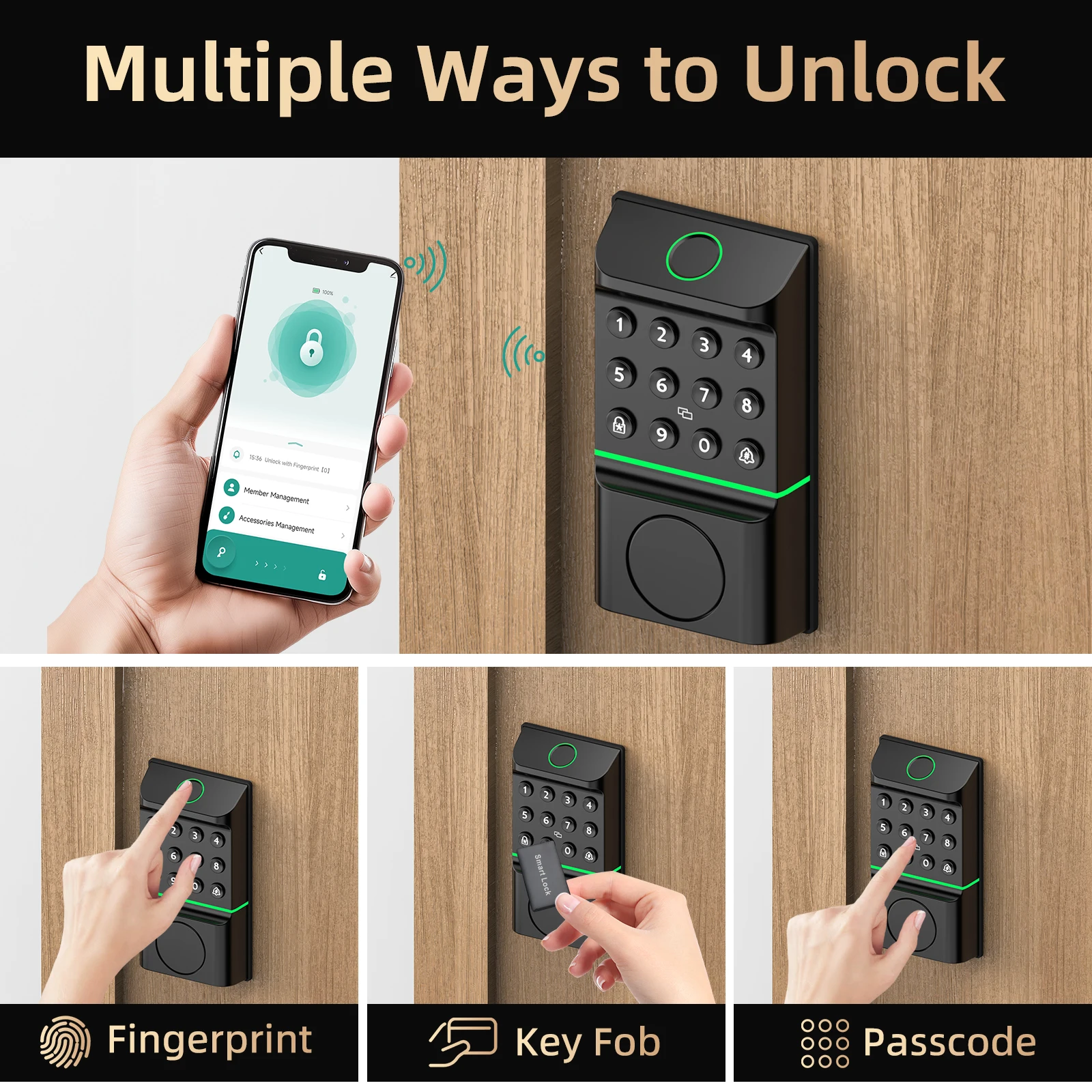 Smart Lock Fingerprint Door Lock - Image 2