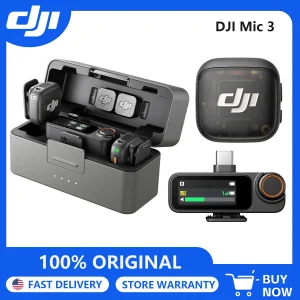 3 Wireless Microphone Set with Charging Case