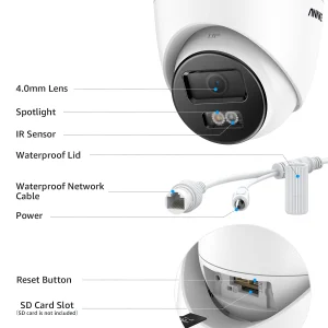 Outdoor Network 8MP Camera w/ Built-in Microphone