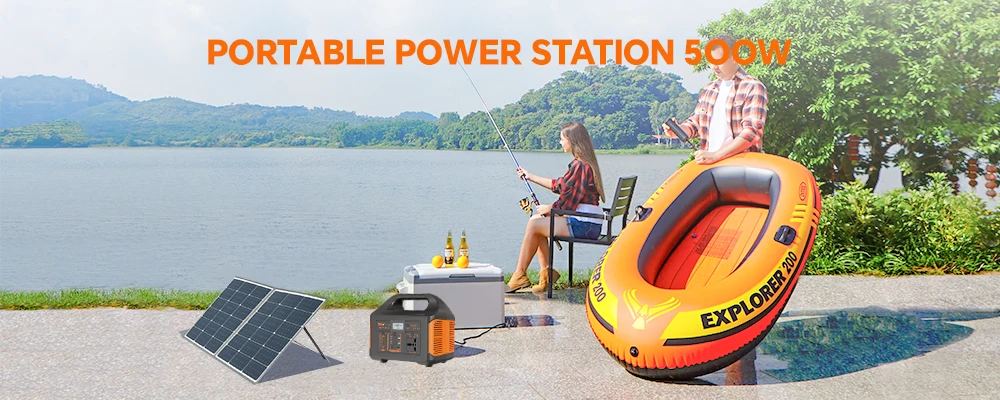 500W Portable Solar Power Station Emergency Power - Image 3