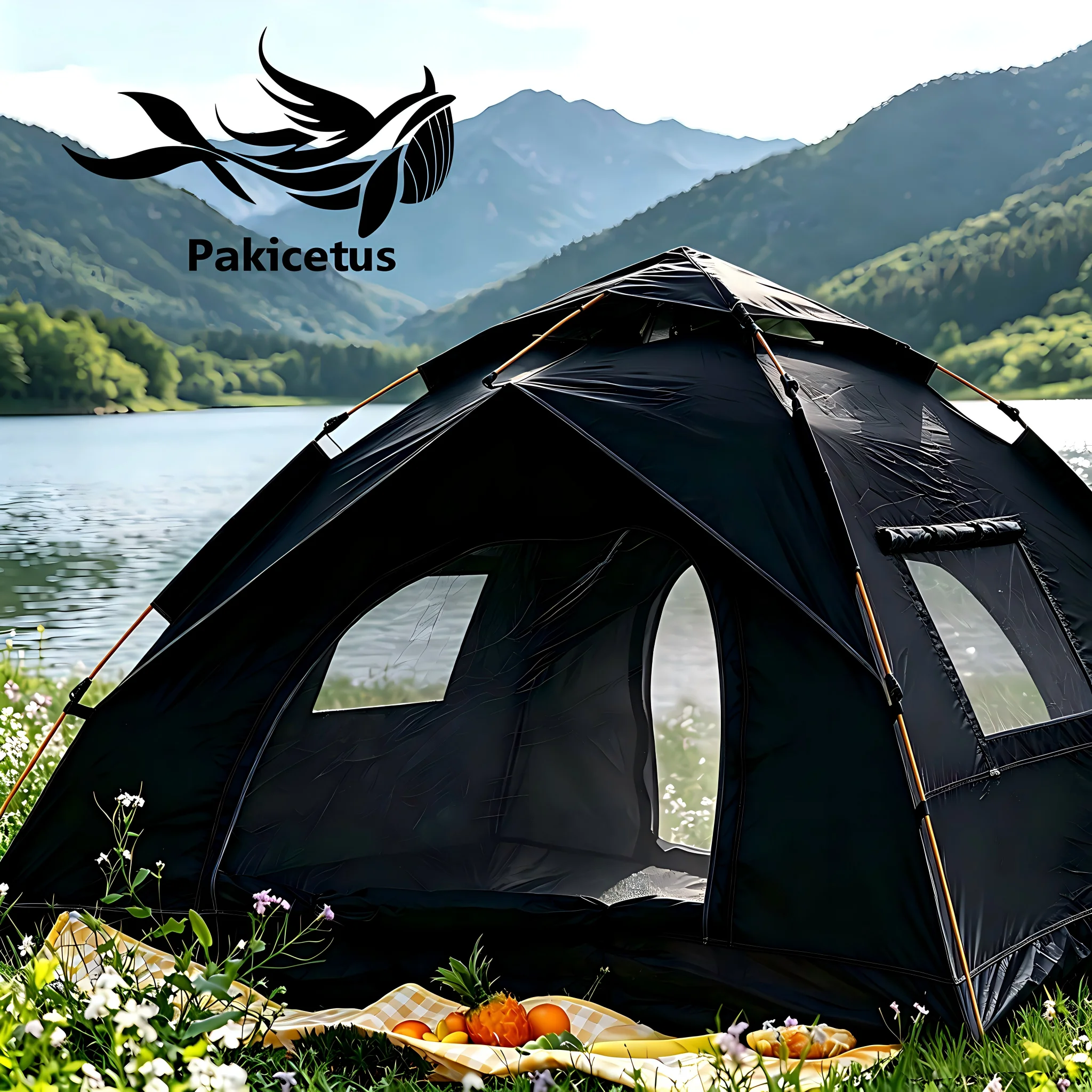 1-3 Person Pop Up Camping Tent, - Image 3