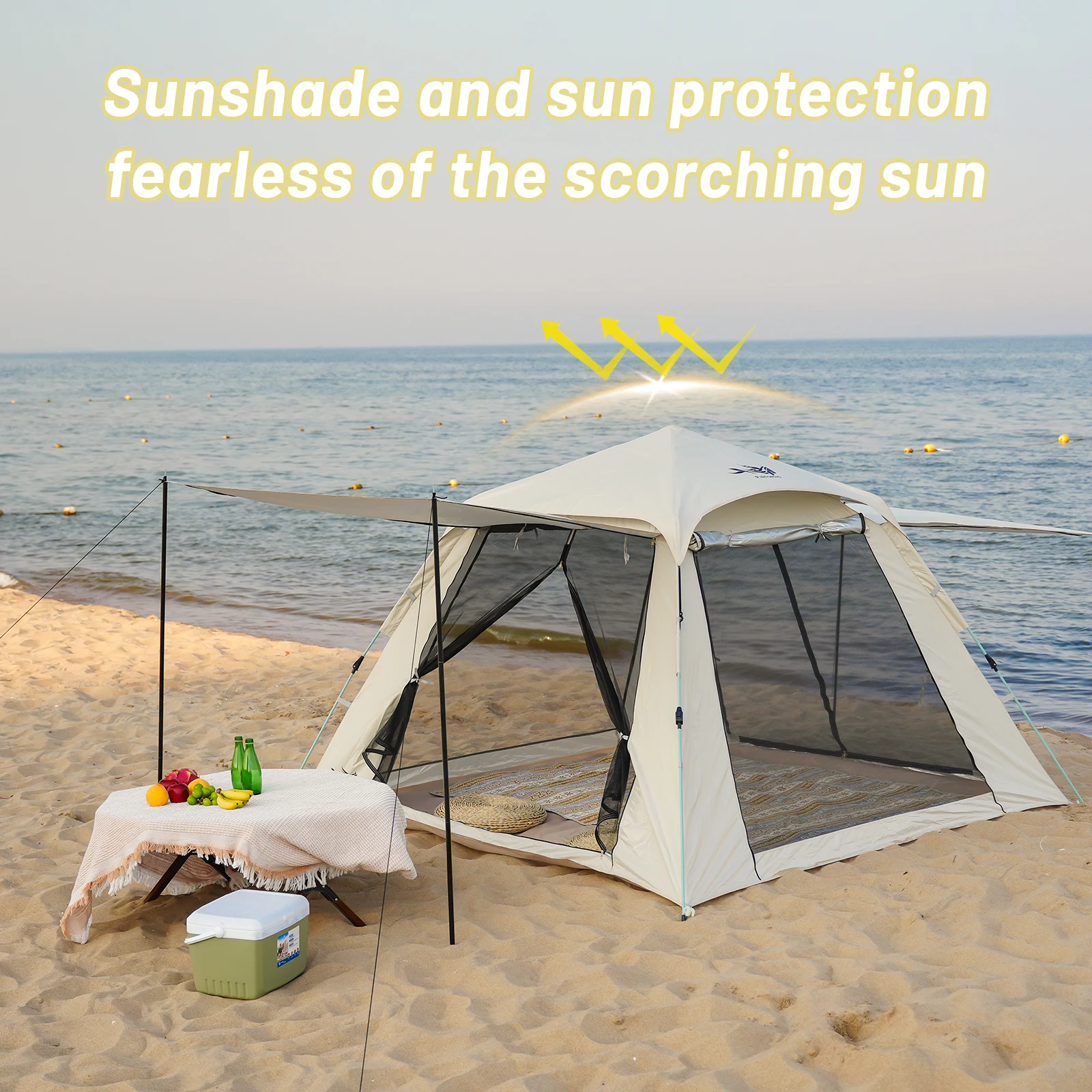 1-3 Person Pop Up Inflatable Camping Tent Quick Setup - Image 3