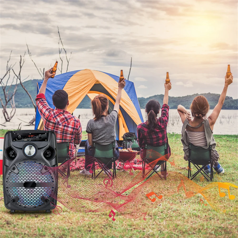 Portable Bluetooth Party Speaker W/Stand - Image 6