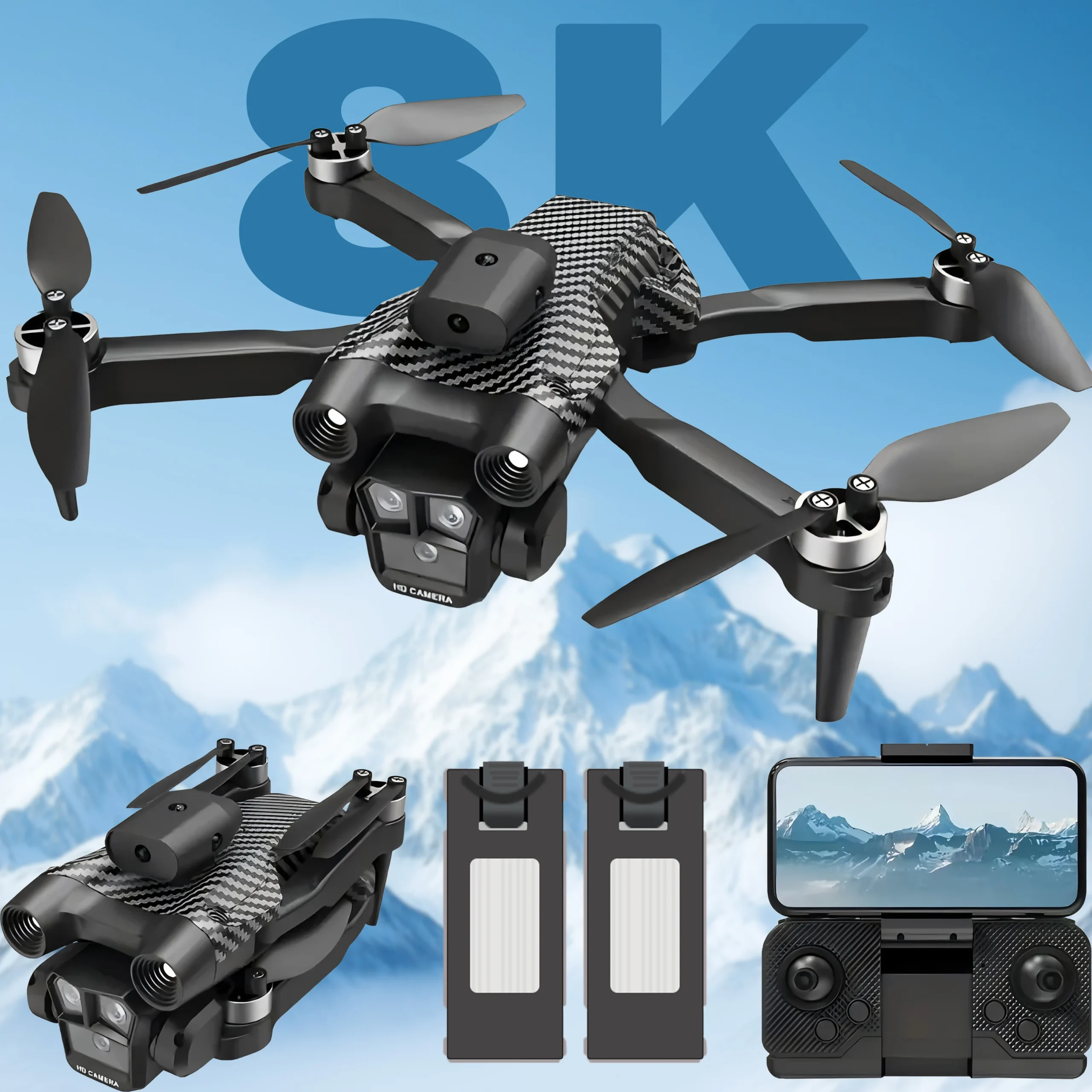 S2 Max Quadcopter Drone/Three Cameras - Image 1