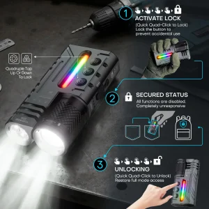 Waterproof 3000LM Zoomable Tactical Flashlight - Thumbnail Image 2