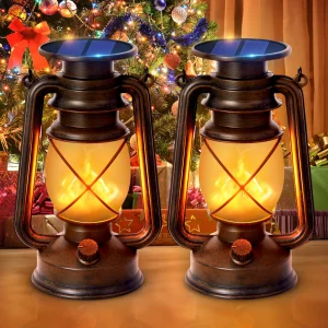 Bronze Solar Lanterns Outdoor Waterproof