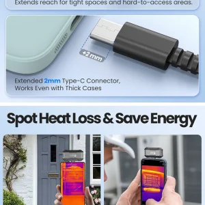 USB C iPhone and Android Phone Temp Range Home Leaks Inspection - Thumbnail Image 4