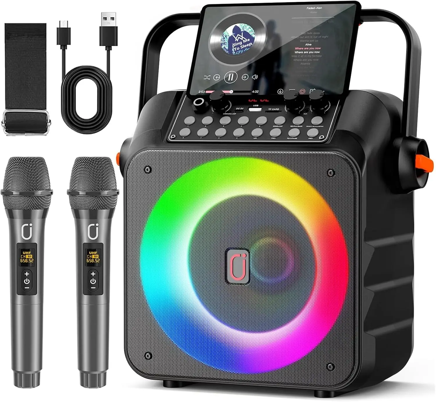 Portable Bluetooth Karaoke Speaker with 6.5-Inch Subwoofer - Image 1