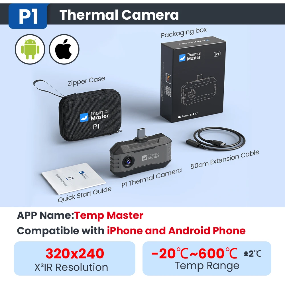 USB C iPhone and Android Phone Temp Range Home Leaks Inspection - Image 3