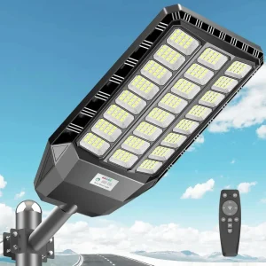 Solar Street Light Outdoor Motion Sensor Dusk to Dawn LED - Thumbnail Image 1