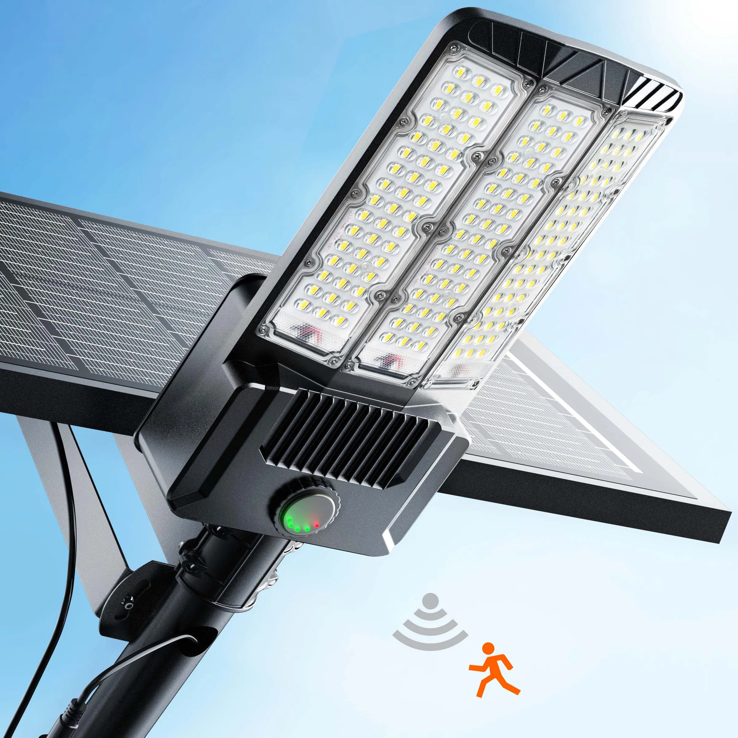2-Pack Solar Outdoor Commercial Light 9000W with Motion Sensor - Image 3