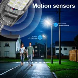 1-Pack 8000W Outdoor Waterproof Solar Light, Motion Sensor - Thumbnail Image 5