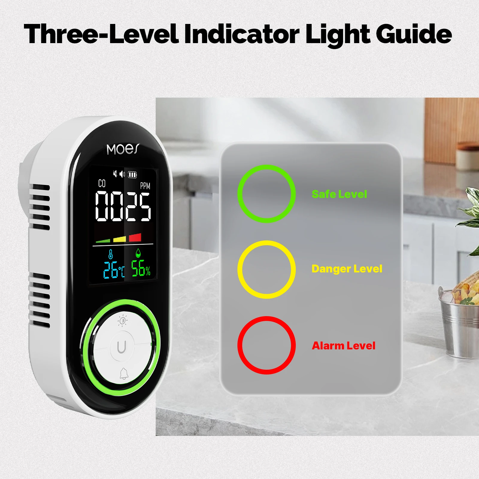Smoke/Gas Detector Alarm Plug-in Carbon Monoxide Sensor - Image 6