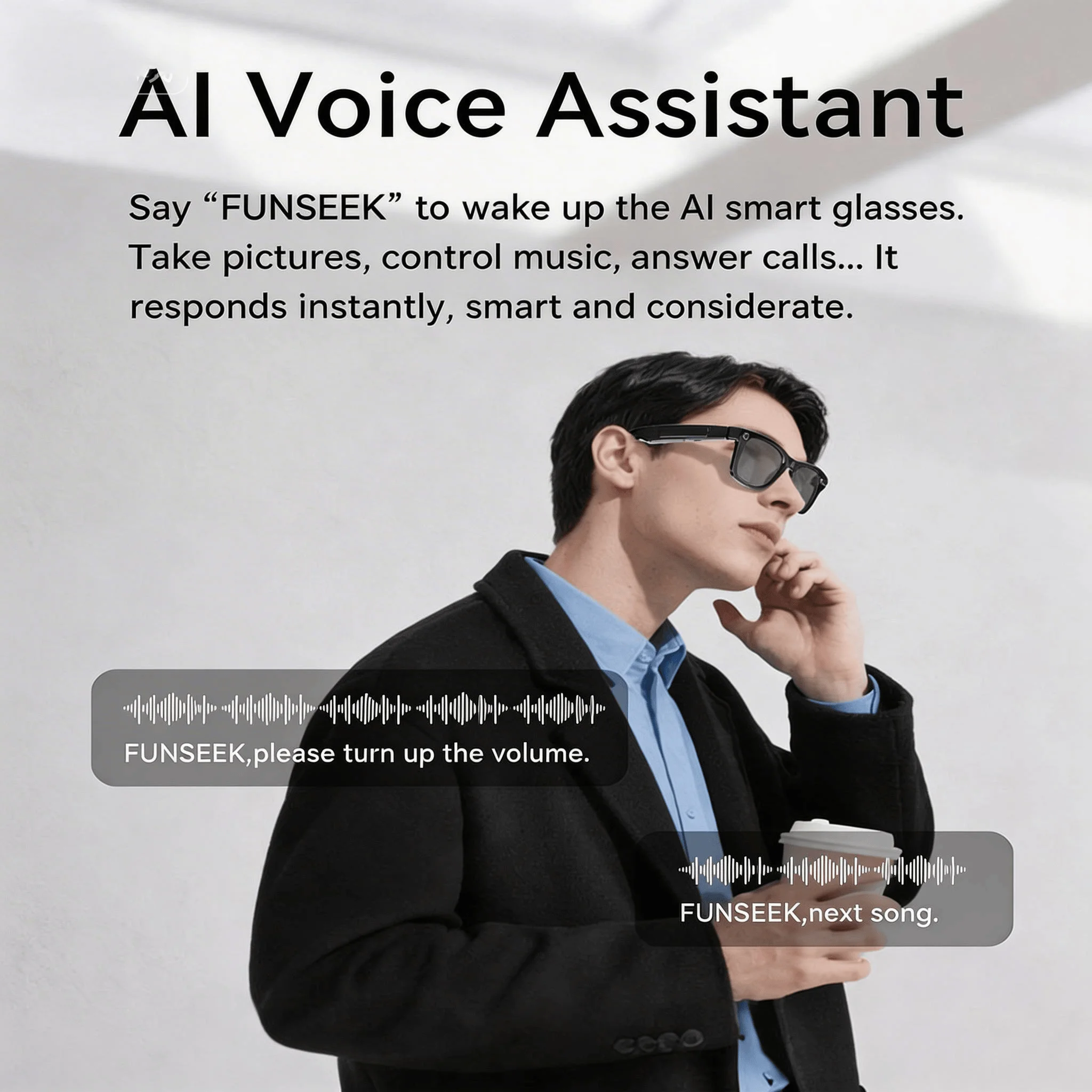 4K Camera Glasses with AI Smart Features - Image 4