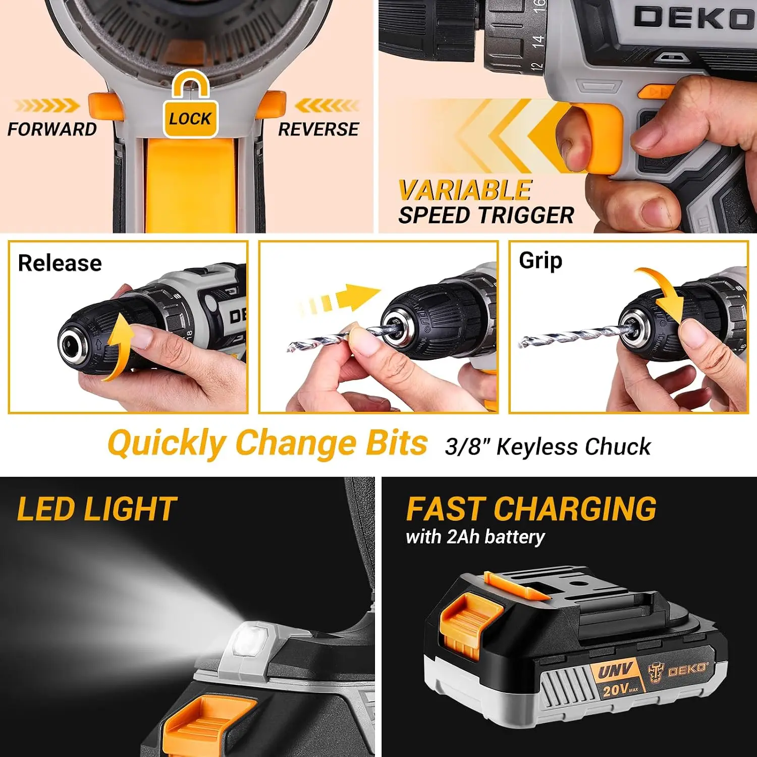 Cordless Power Drill set - Image 4
