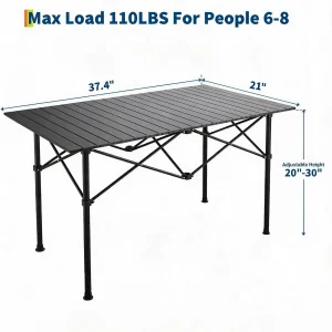 Portable Folding Camping Table - Thumbnail Image 3