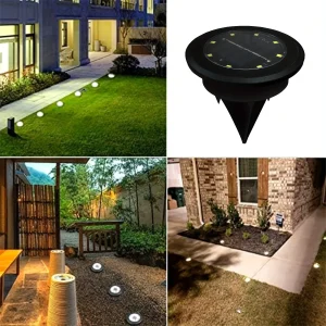 12Pcs Solar Underground Lights for Landscape and Lawn - Thumbnail Image 4