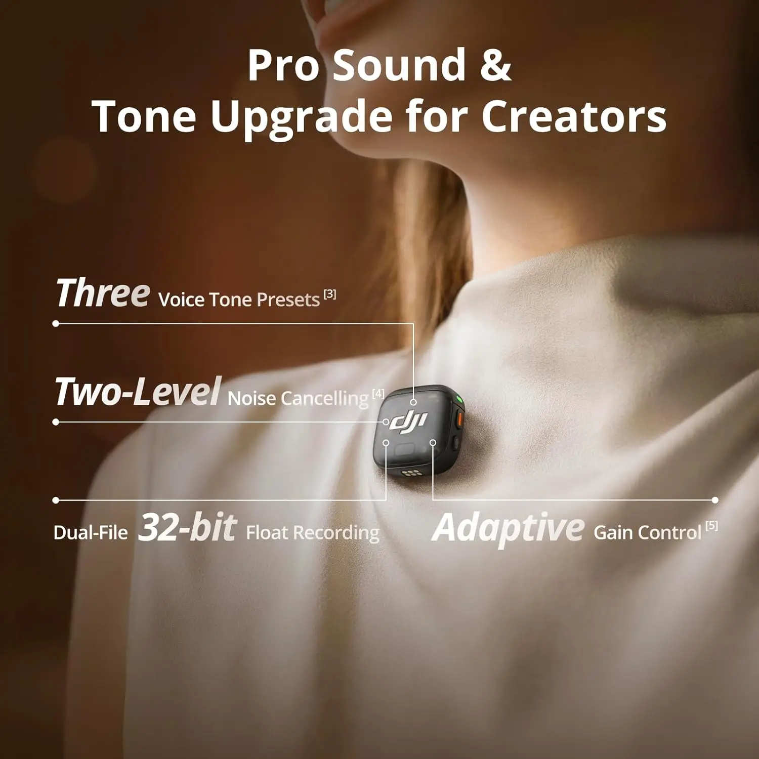 3 Wireless Microphone Set with Charging Case - Image 2