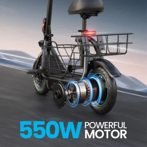 Electric Scooter with Basket for Pet Foldable - Thumbnail Image 2