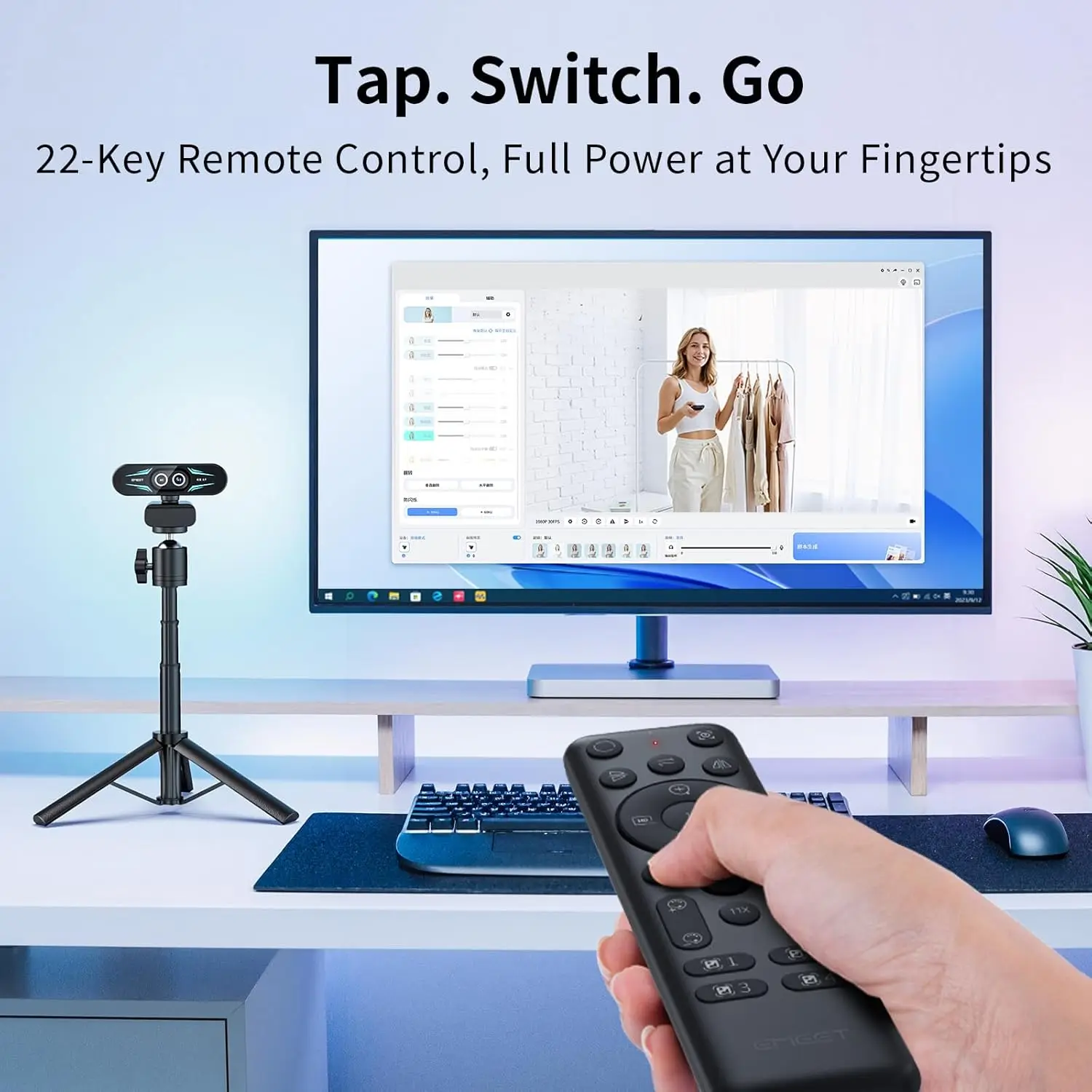 Dual-Lens 4K Webcam for Streaming and Video Conferencing - Image 5