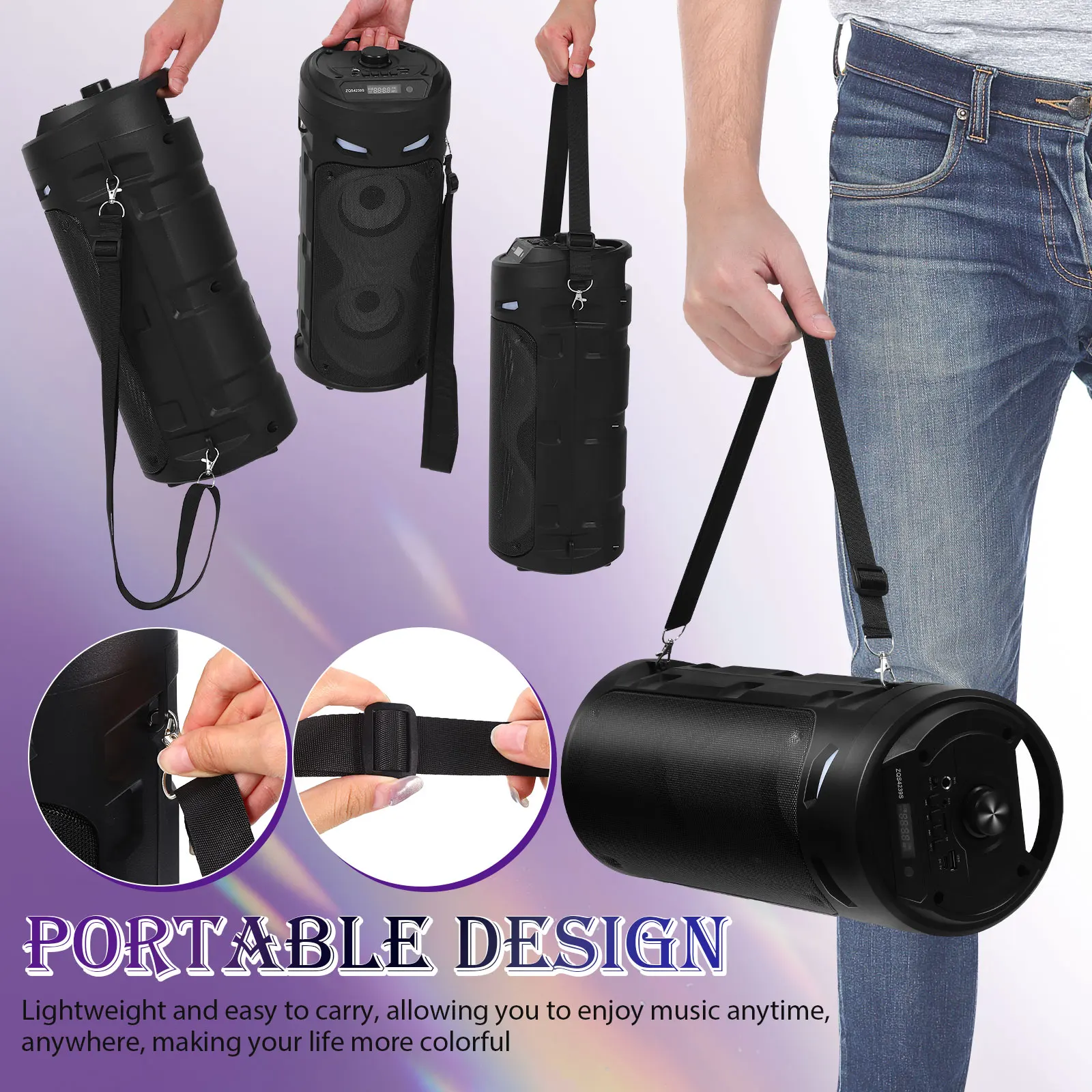 Portable Speaker With Microphones Outdoor - Image 4