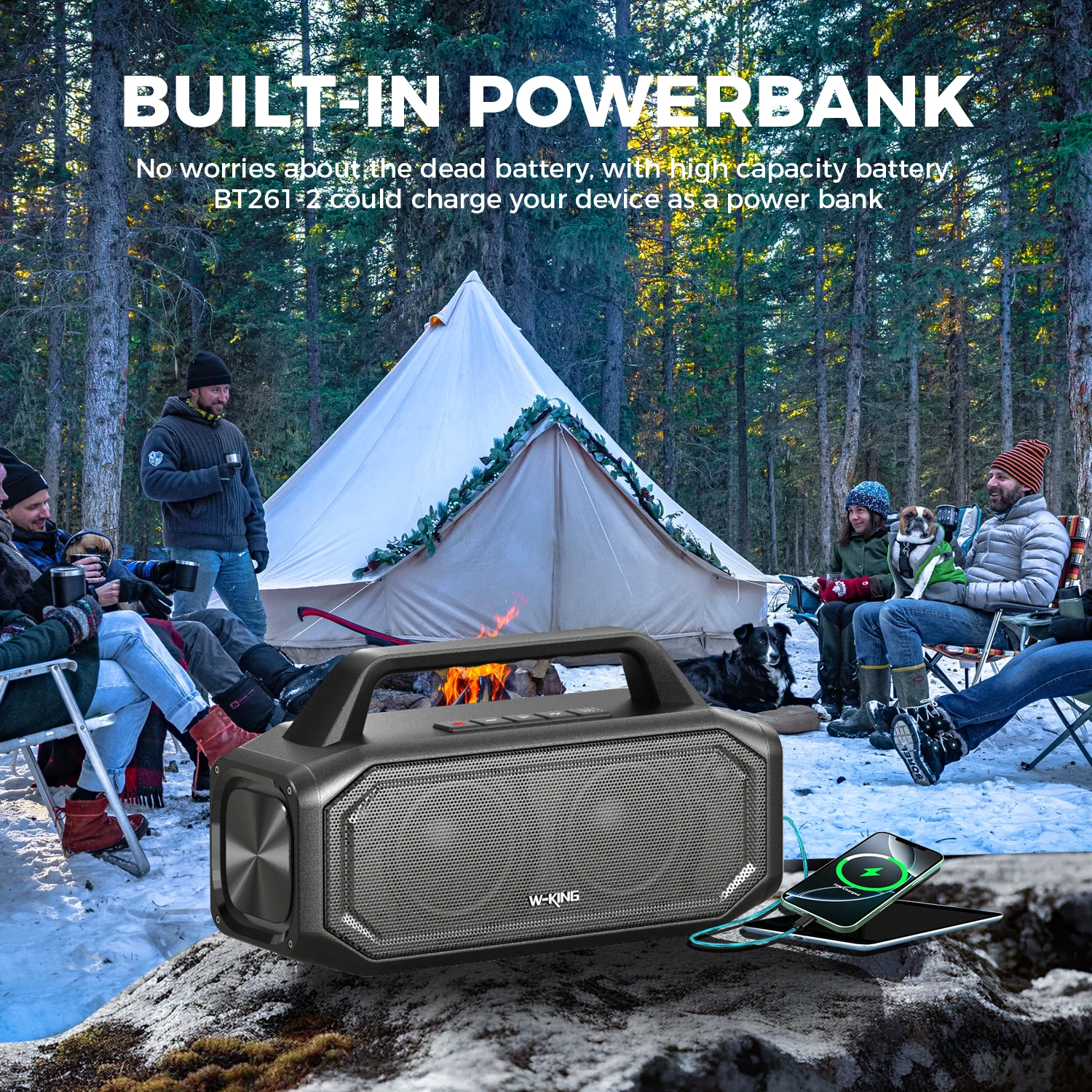 Portable Bluetooth 80W Wireless Speaker. - Image 2