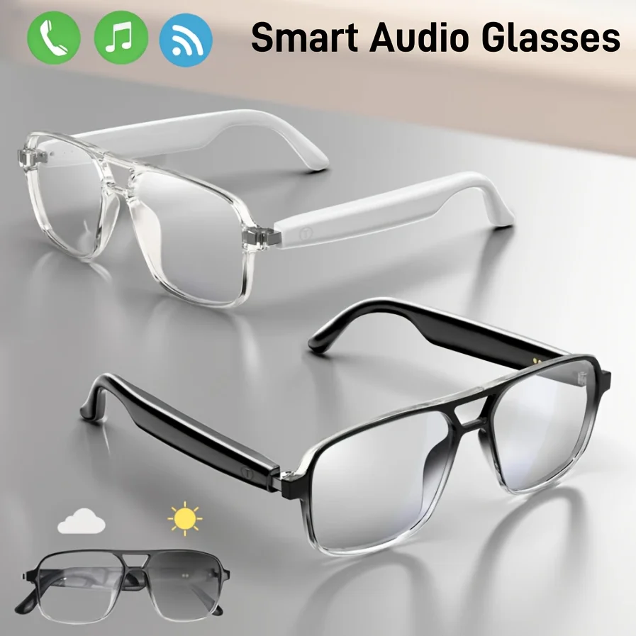 Wireless Smart Glasses with Photochromic Lenses, - Image 1