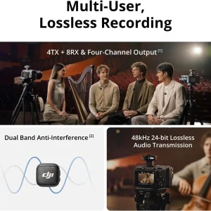 3 Wireless Microphone Set with Charging Case - Thumbnail Image 3