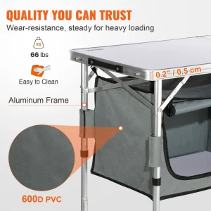 Folding Camping Kitchen Table - Thumbnail Image 3