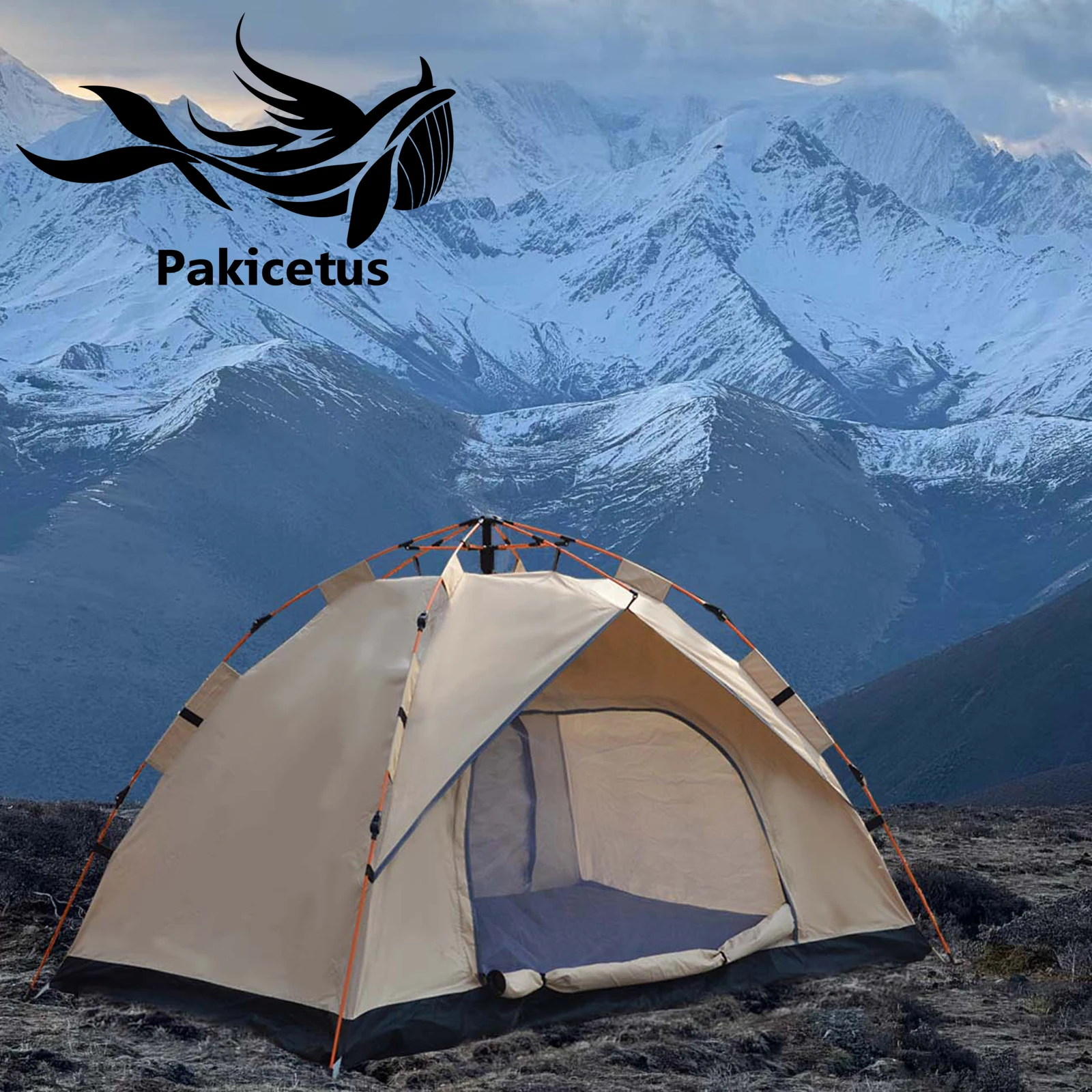 2-4 Person Pop Up Camping Tent, Instant Quick Setup - Image 5