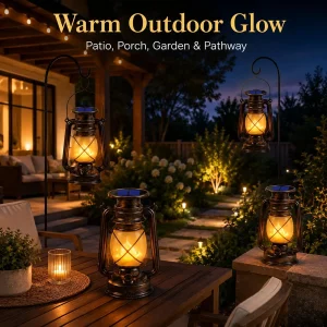 Bronze Solar Lanterns Outdoor Waterproof - Thumbnail Image 5
