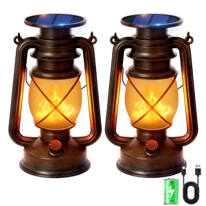 Bronze Solar Lanterns Outdoor Waterproof - Thumbnail Image 3