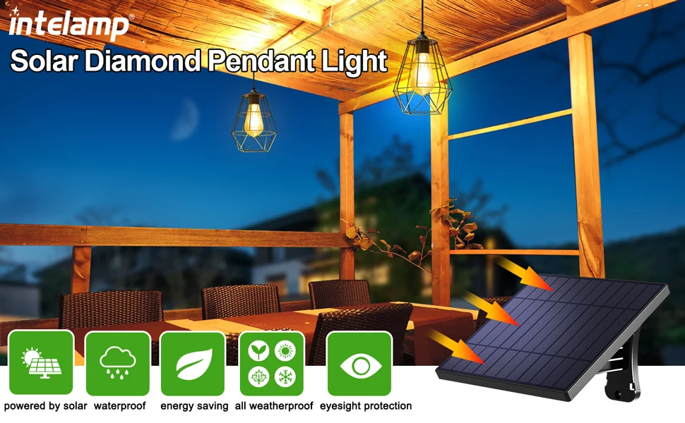Solar Pendant Lights Indoor & Outdoor - Image 6