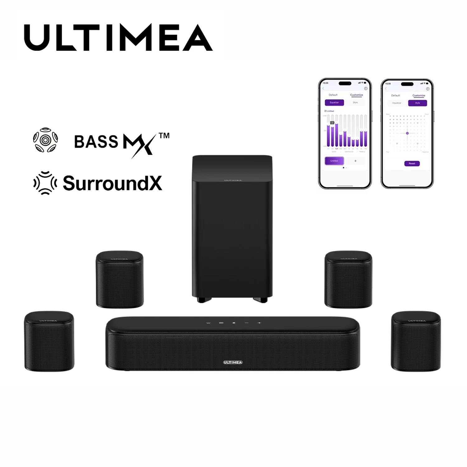 Home Theater System with Surround Soundbar and Subwoofer - Image 2