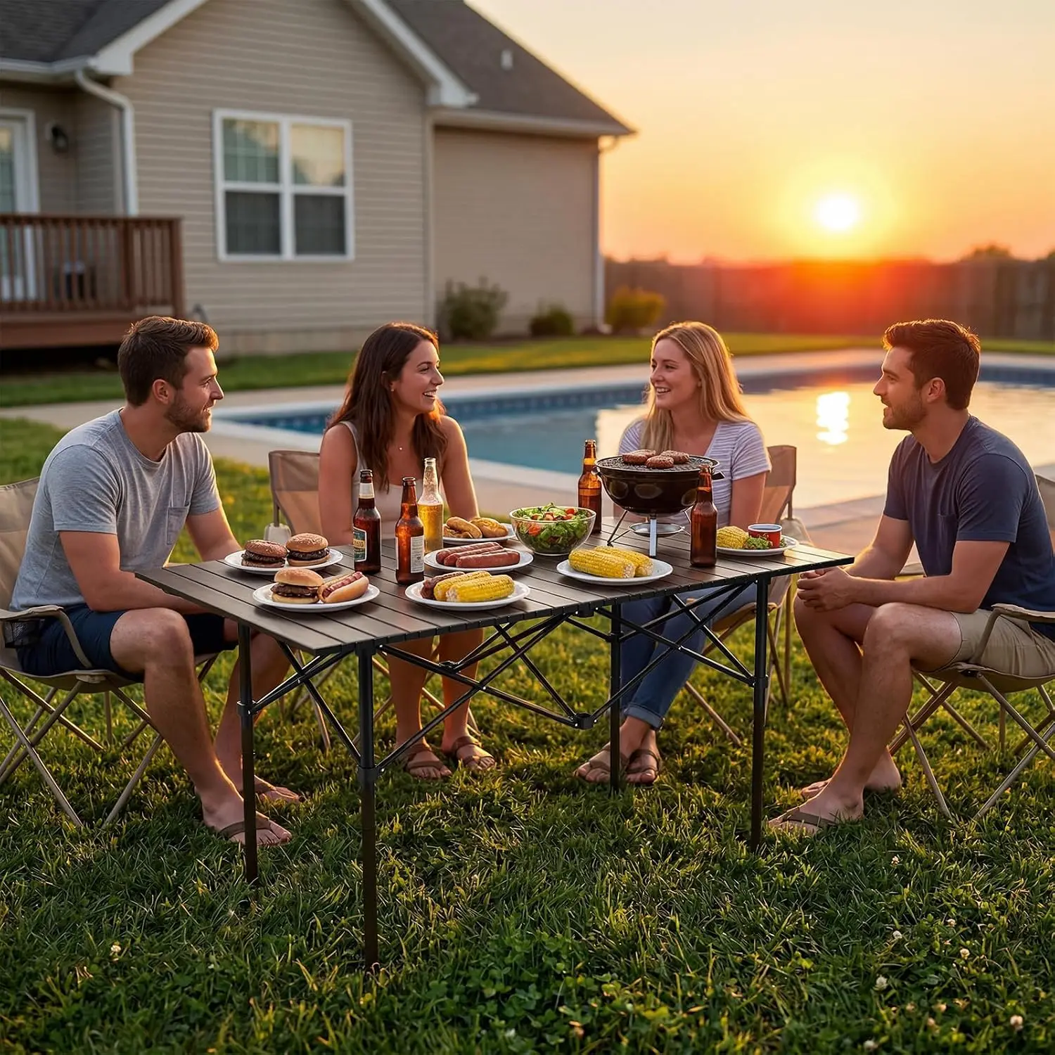 Portable Folding Camping Table - Image 2