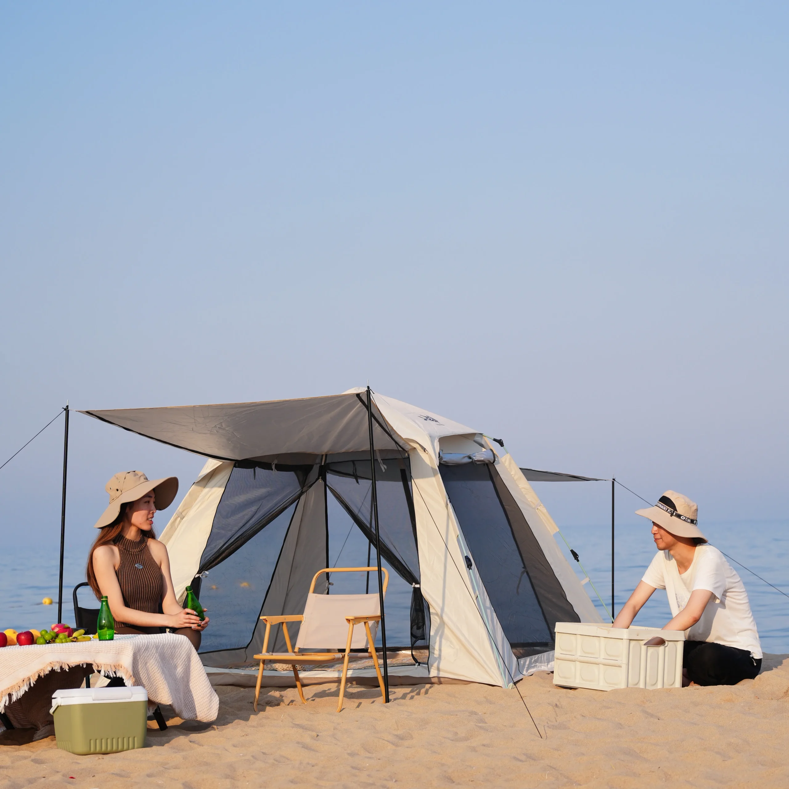 1-3 Person Pop Up Inflatable Camping Tent Quick Setup - Image 4