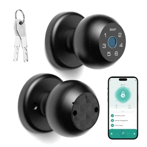 Ball Shaped Smart Lock Fingerprint Door Lock - Thumbnail Image 1