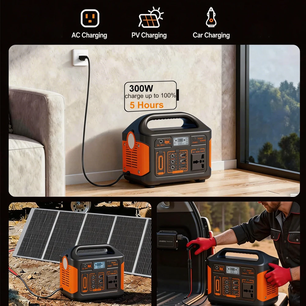 500W 300W Portable Power Station - Image 3