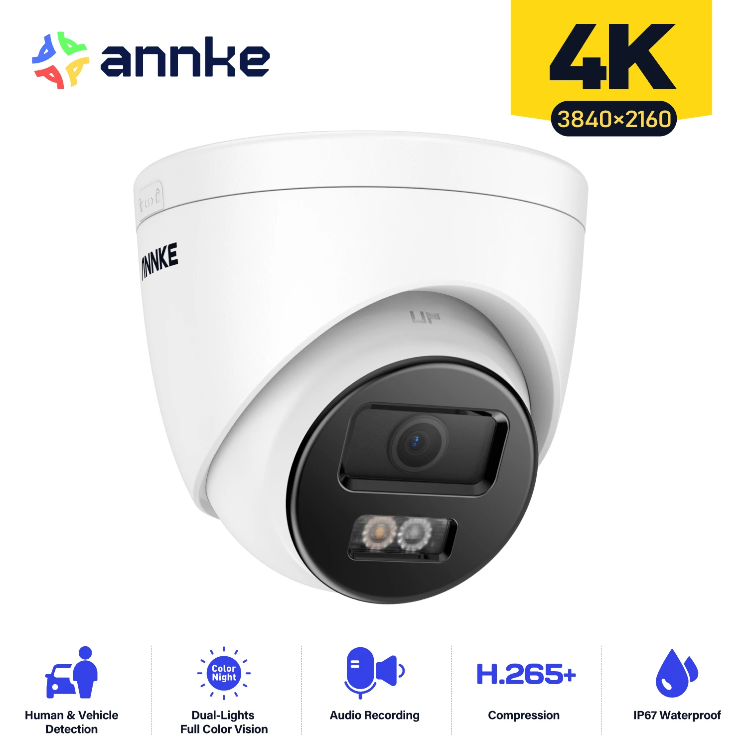 Outdoor Network 8MP Camera w/ Built-in Microphone - Image 2